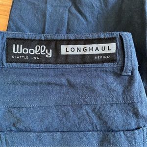 Woolly Clothing Men's Merino Wool Longhaul Pants-deep sea 32x30